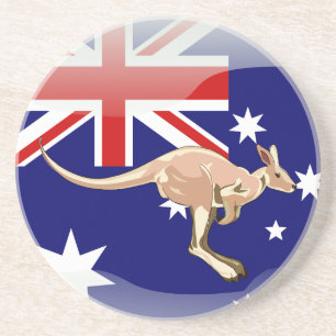 Posavasos De Arenisca Bandera glamurosa australiana