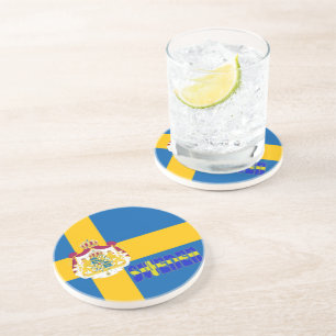 Posavasos De Arenisca Bandera sueca