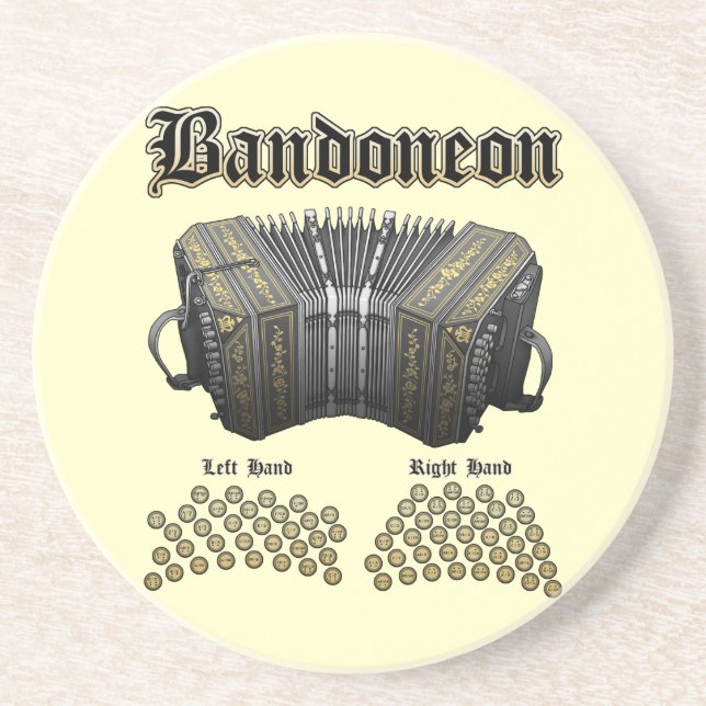 Posavasos De Arenisca Bandoneon 2 (Frente)