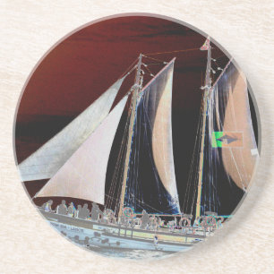Posavasos De Arenisca Barcos a vela