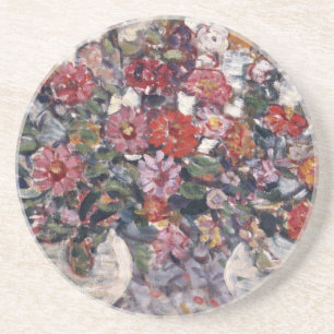 Posavasos De Arenisca Base de flores, Zinnias de Maurice Prendergast