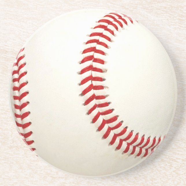 Posavasos De Arenisca Baseball Ball Coaster (Frente)