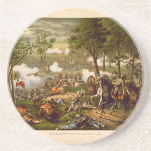Posavasos De Arenisca Batalla americana de guerra civil de