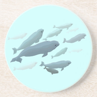Posavasos De Arenisca Baterías de ballena de Beluga