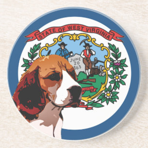 Posavasos De Arenisca Beagle de Virginia Occidental