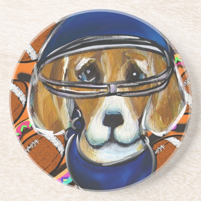 Posavasos De Arenisca Beagle Dog (Frente)
