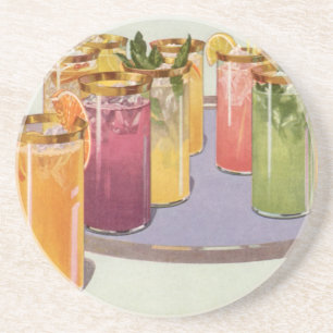 Posavasos De Arenisca Bebidas antiguas, bebidas con cubitos de hielo en 