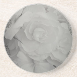 Posavasos De Arenisca Begonia blanca