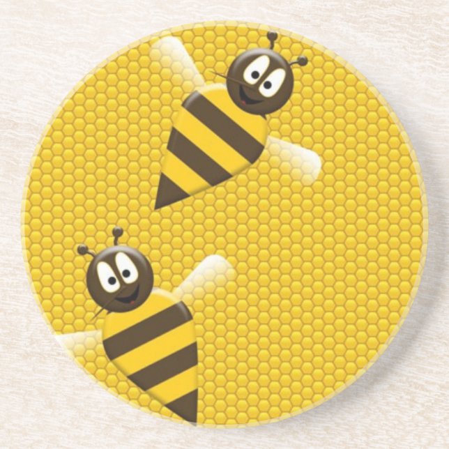 Posavasos De Arenisca Beis Coaster (Frente)