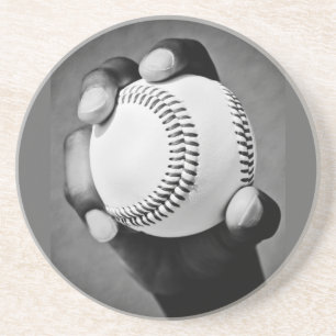 Posavasos De Arenisca béisbol en mano