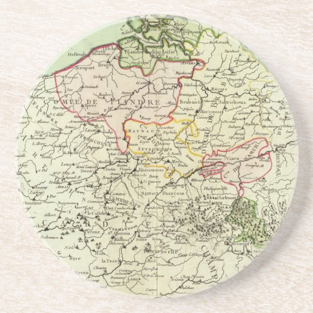 Posavasos De Arenisca Bélgica 3 (Frente)