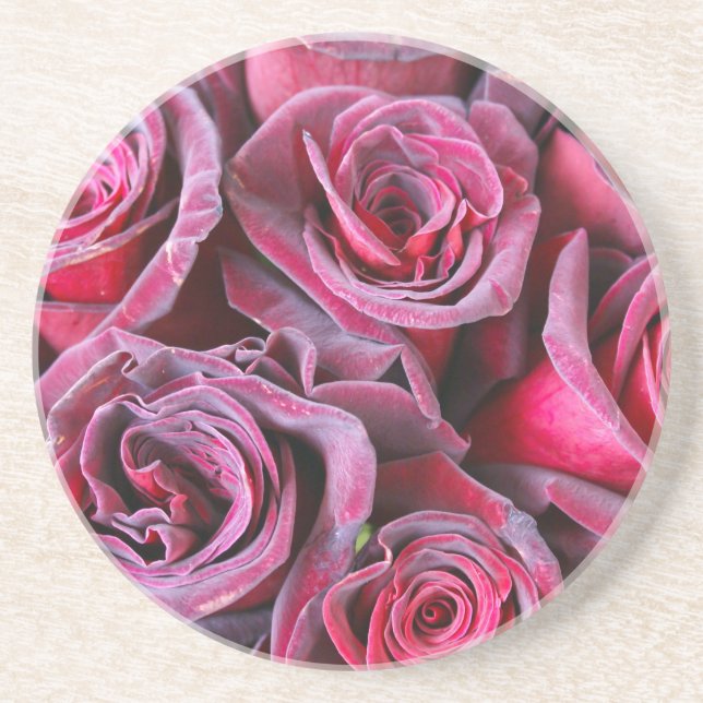 Posavasos De Arenisca Belleza de terciopelo (Frente)