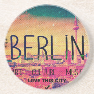 Posavasos De Arenisca Berlín, serie Love This City, círculo