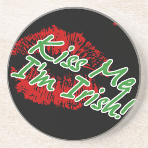 Posavasos De Arenisca Bésame, soy irlandés.