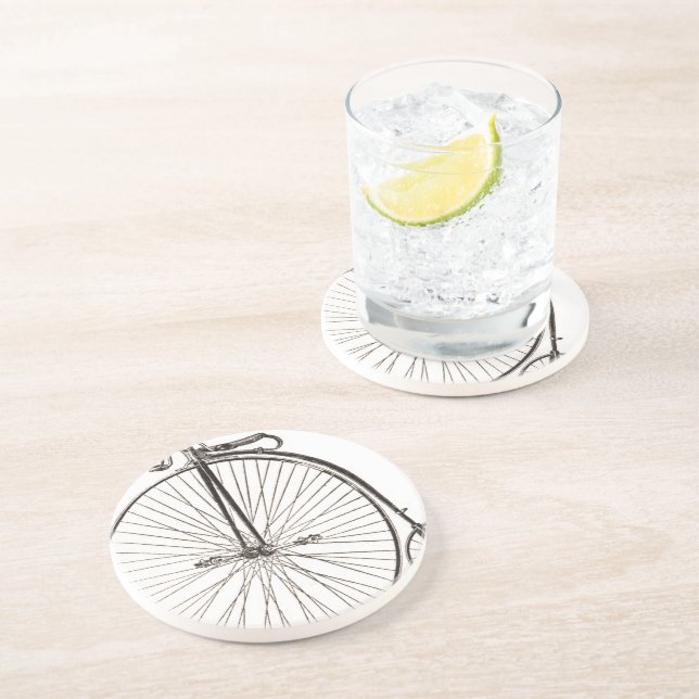 Posavasos De Arenisca Bicicletas Vintage (Lado)