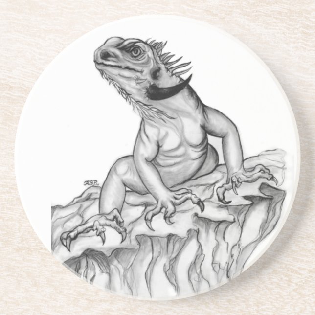 Posavasos De Arenisca Bierdeckel Drache (Frente)