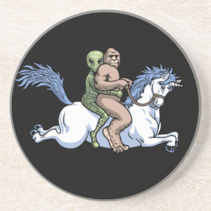 Posavasos De Arenisca Bigfoot, extranjero, unicornio