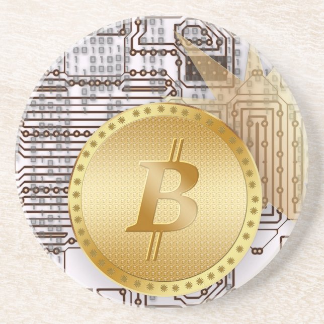Posavasos De Arenisca Bitcoin 18 (Frente)