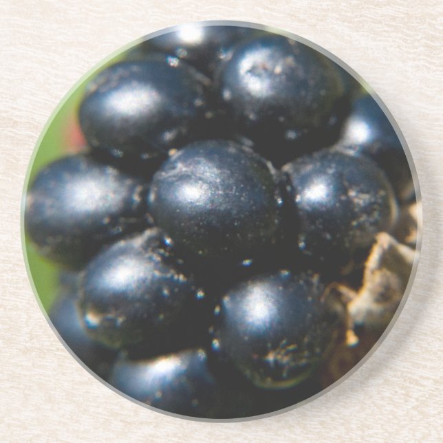 Posavasos De Arenisca Blackberries (Frente)