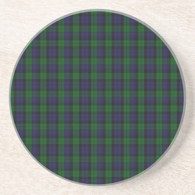 Posavasos De Arenisca Blackwatch Tartán (Frente)
