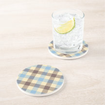 Blue And Brown Tartan plaid