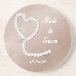Posavasos De Arenisca Boda personalizable