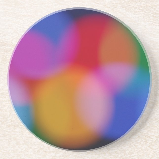 Posavasos De Arenisca Bokeh Coaster (Frente)