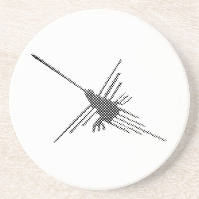 Posavasos De Arenisca Boletín de líneas de Nasca Hummingbird (Frente)