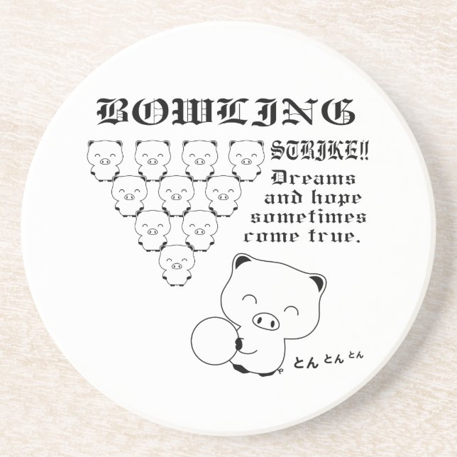 Posavasos De Arenisca Boliche (Frente)