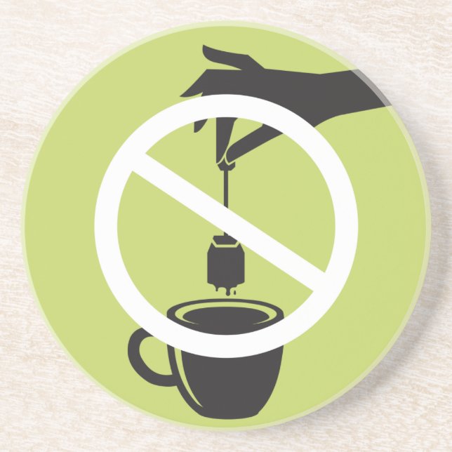 Posavasos De Arenisca Bolsita de té (Frente)