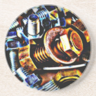 Posavasos De Arenisca Bolts Pop Art