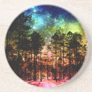 Posavasos De Arenisca Bosque de arco iris