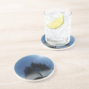 Posavasos De Arenisca Bosque de libros abiertos