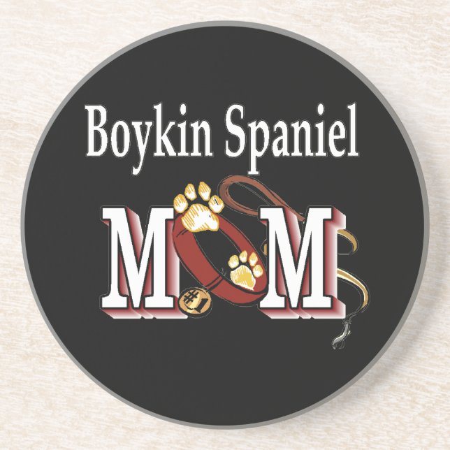 Posavasos De Arenisca Boykin Spaniel Mom (Frente)