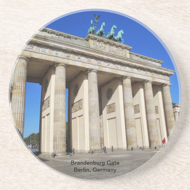 Posavasos De Arenisca Brandenburg Gate, Berlin, Germany (Frente)
