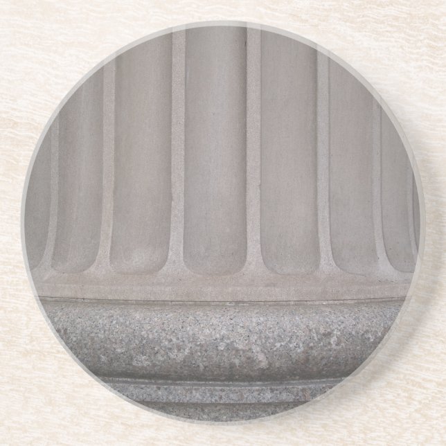 Posavasos De Arenisca Brick, Rock, Stone Series: escayola de columnas ro (Frente)