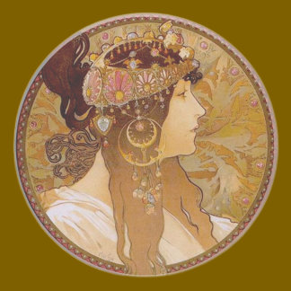 Posavasos De Arenisca Brunette bizantina, Mucha