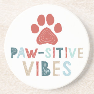 Posavasos De Arenisca Buenas vibraciones positivas de energía vibratoria