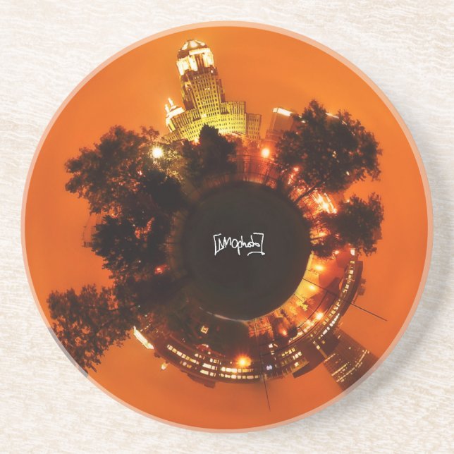 Posavasos De Arenisca Búfalo, NY (Frente)