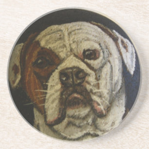 Posavasos De Arenisca Bulldog americano