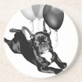 Posavasos De Arenisca Bulldog francés del cumpleaños