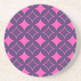 Posavasos De Arenisca Buques rosa y morado