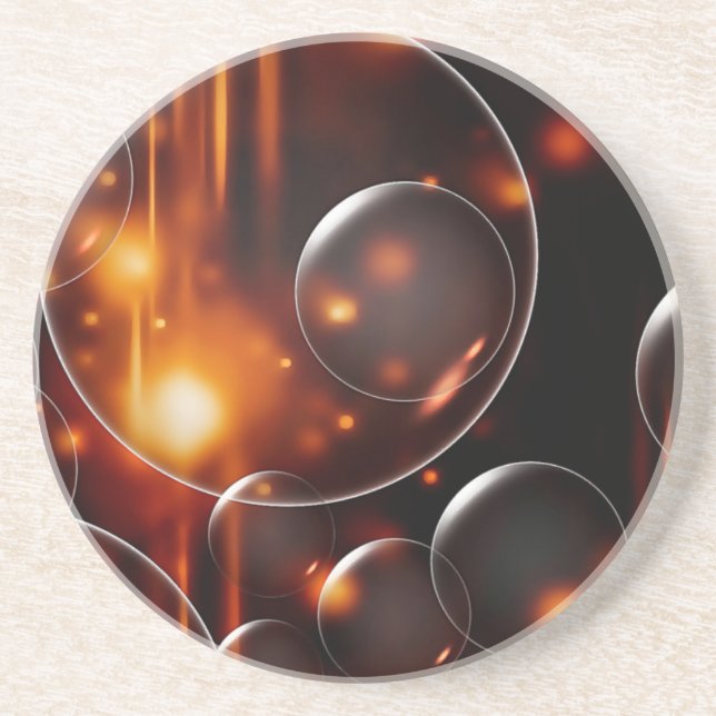 Posavasos De Arenisca Burbujas en los faros (Frente)