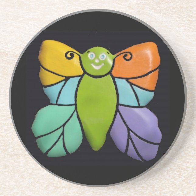 Posavasos De Arenisca Butfly Coaster (Frente)