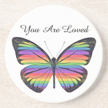 Posavasos de arenisca Butterfly You Are Loved