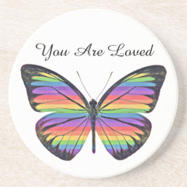 Posavasos de arenisca Butterfly You Are Loved