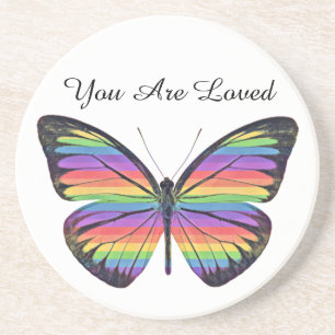 Posavasos de arenisca Butterfly You Are Loved