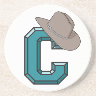 Posavasos De Arenisca C es para Cowboy
