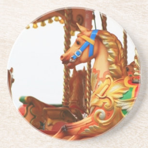 Posavasos De Arenisca Caballo de carrusel