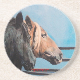 Posavasos De Arenisca Caballos/Caballos/Caballos/Caballos